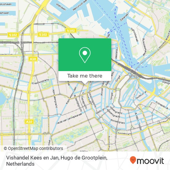 Vishandel Kees en Jan, Hugo de Grootplein map