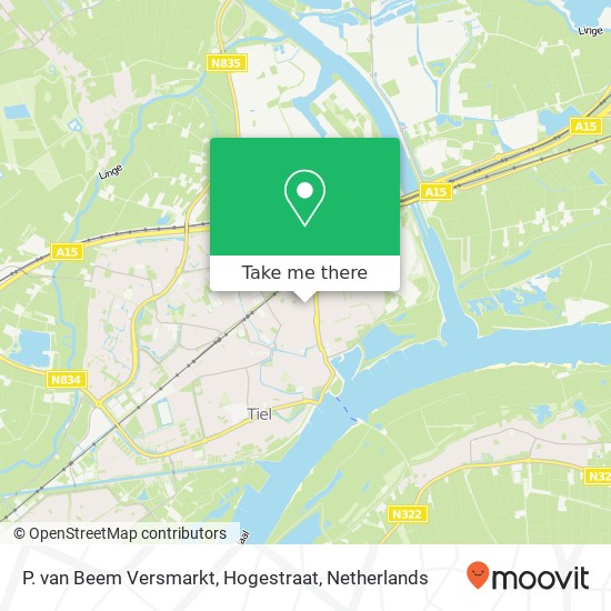 P. van Beem Versmarkt, Hogestraat map