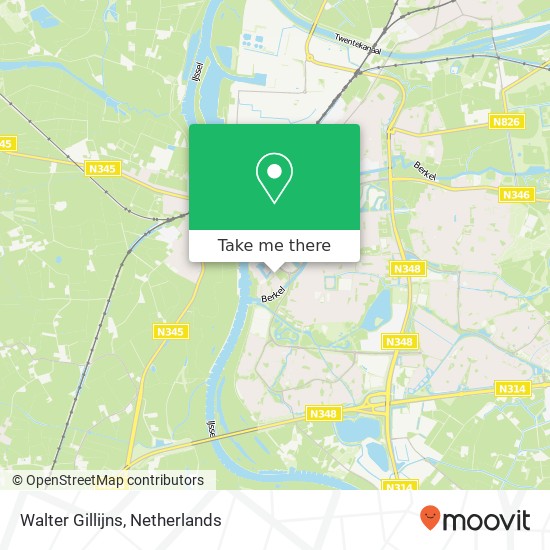 Walter Gillijns, Rietbergstraat 2 map