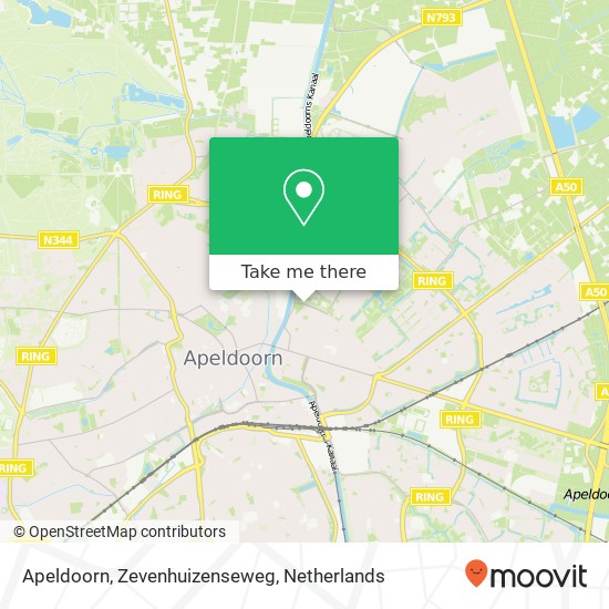 Apeldoorn, Zevenhuizenseweg map