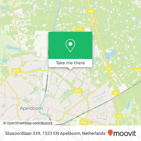 Sluisoordlaan 339, 7323 EN Apeldoorn map