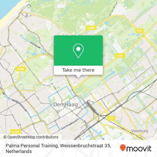 Palma Personal Training, Weissenbruchstraat 35 map