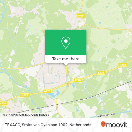 TEXACO, Smits van Oyenlaan 1002 map