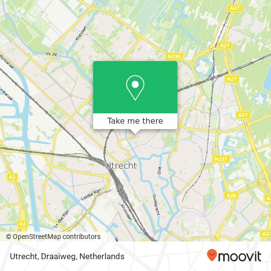 Utrecht, Draaiweg map