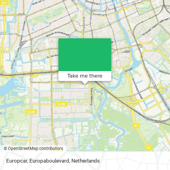 Europcar, Europaboulevard map