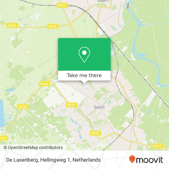 De Lasenberg, Hellingweg 1 Karte