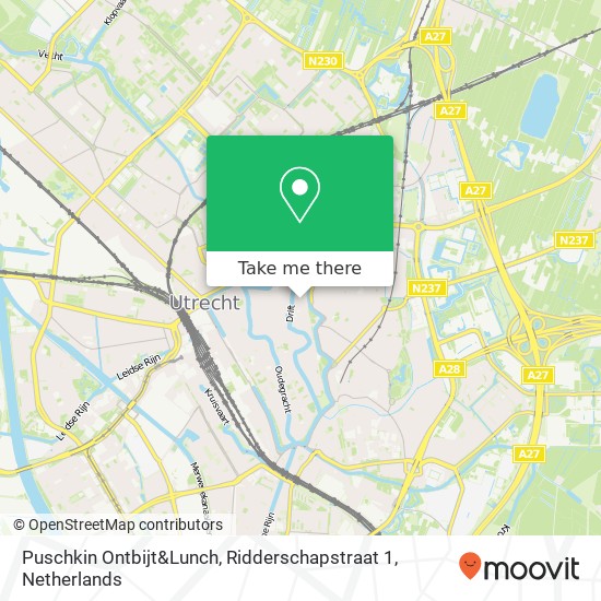 Puschkin Ontbijt&Lunch, Ridderschapstraat 1 map