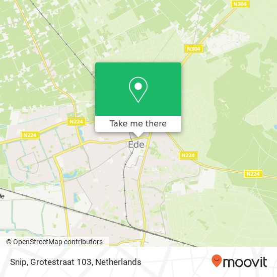 Snip, Grotestraat 103 map