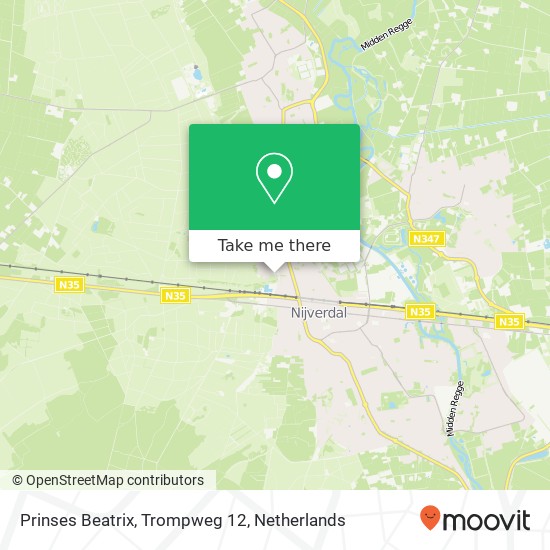Prinses Beatrix, Trompweg 12 map