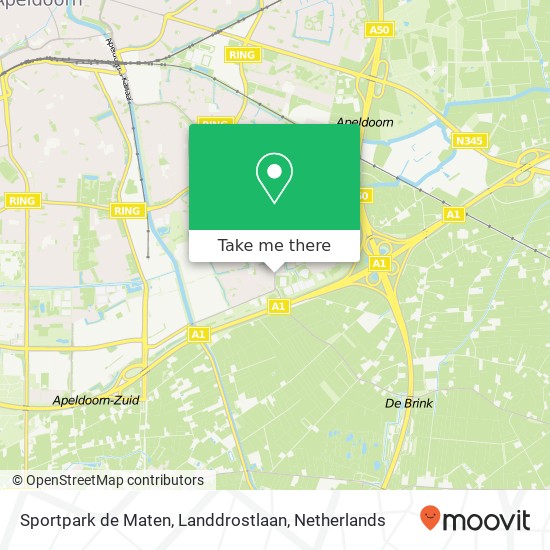 Sportpark de Maten, Landdrostlaan map