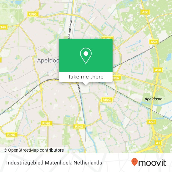 Industriegebied Matenhoek Karte