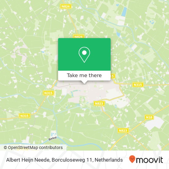 Albert Heijn Neede, Borculoseweg 11 map