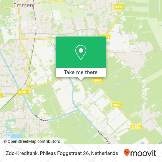 Zdo-Kreditank, Phileas Foggstraat 26 map