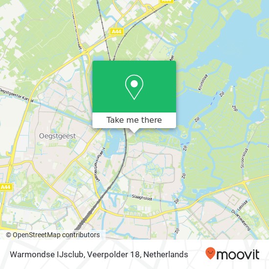 Warmondse IJsclub, Veerpolder 18 map