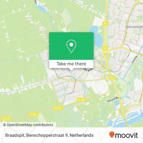 Braadspit, Benschopperstraat 9 map