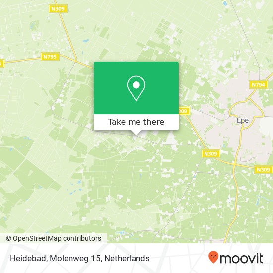 Heidebad, Molenweg 15 map