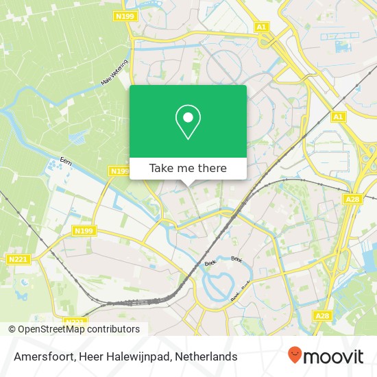 Amersfoort, Heer Halewijnpad map