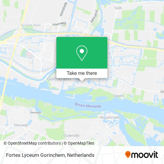 Fortes Lyceum Gorinchem map