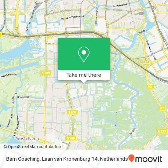 Bam Coaching, Laan van Kronenburg 14 map