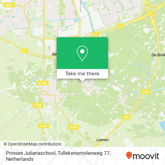Prinses Julianaschool, Tullekensmolenweg 77 map