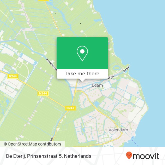 De Eterij, Prinsenstraat 5 map