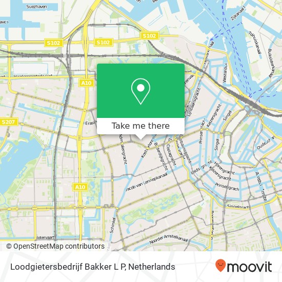 Loodgietersbedrijf Bakker L P map