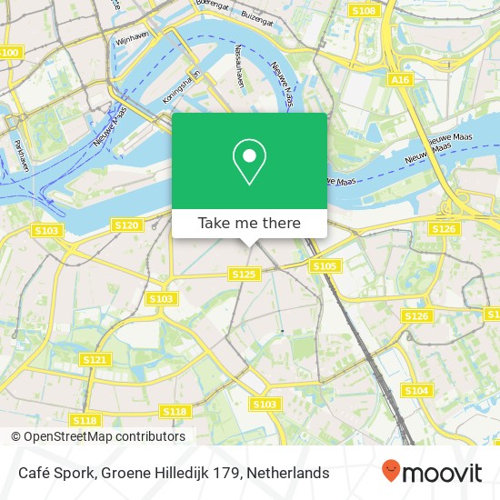 Café Spork, Groene Hilledijk 179 map