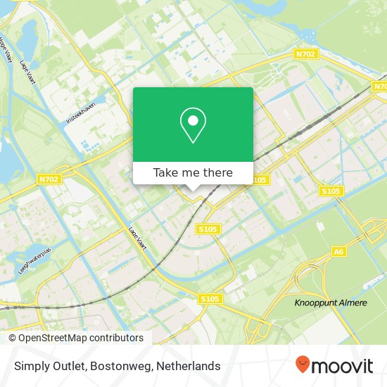 Simply Outlet, Bostonweg map