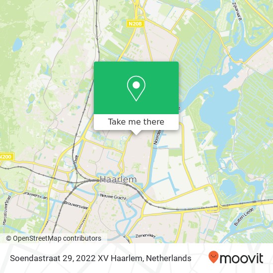 Soendastraat 29, 2022 XV Haarlem map