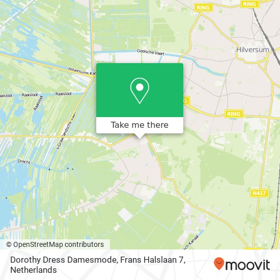 Dorothy Dress Damesmode, Frans Halslaan 7 map