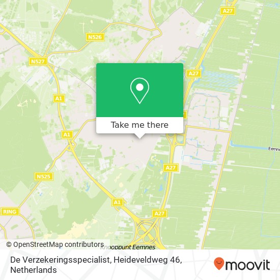 De Verzekeringsspecialist, Heideveldweg 46 map