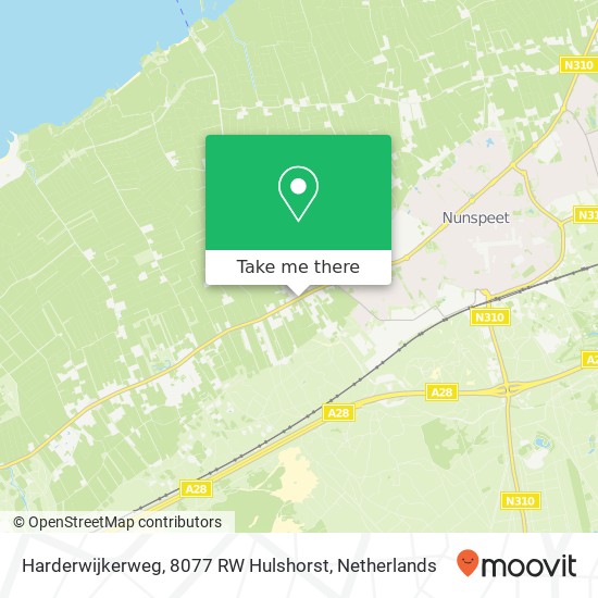 Harderwijkerweg, 8077 RW Hulshorst map