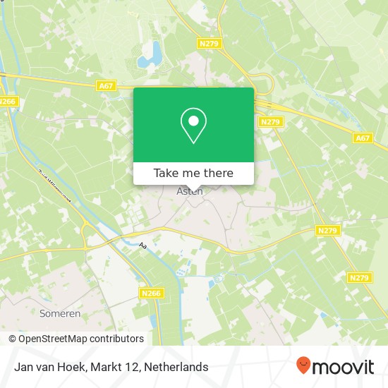 Jan van Hoek, Markt 12 map