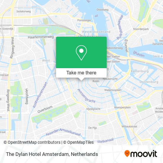 The Dylan Hotel Amsterdam map