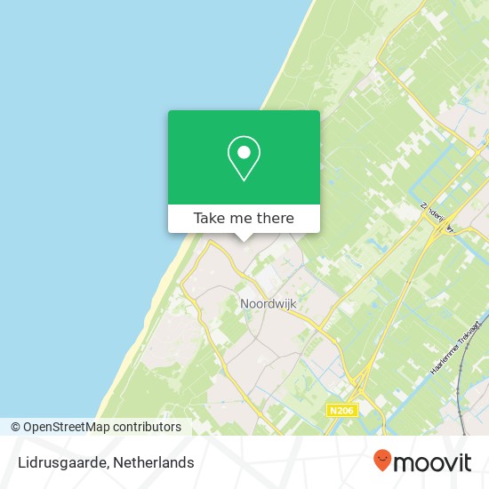 Lidrusgaarde map