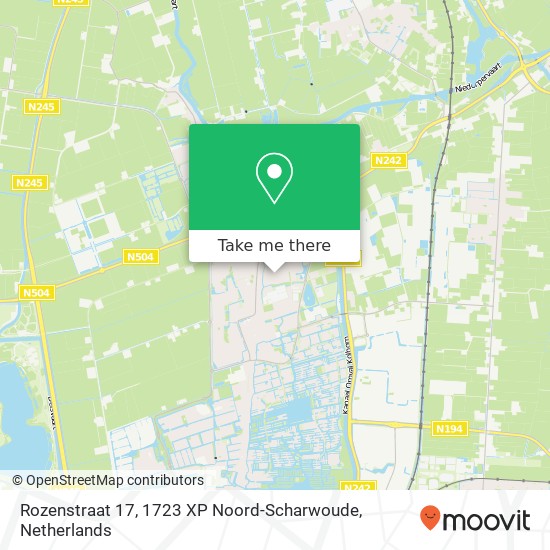 Rozenstraat 17, 1723 XP Noord-Scharwoude map