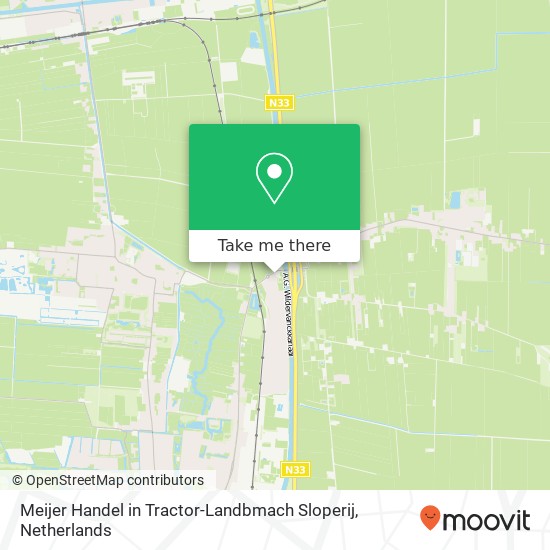 Meijer Handel in Tractor-Landbmach Sloperij Karte