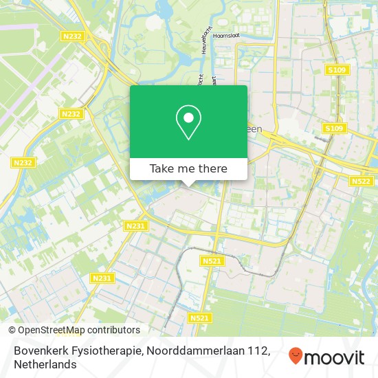 Bovenkerk Fysiotherapie, Noorddammerlaan 112 Karte