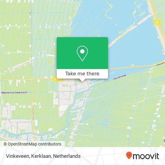 Vinkeveen, Kerklaan Karte