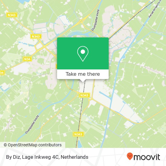 By Diz, Lage Inkweg 4C map