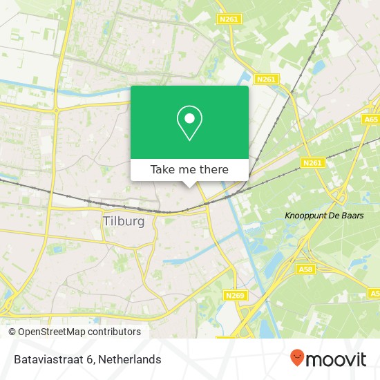 Bataviastraat 6, 5014 BV Tilburg map