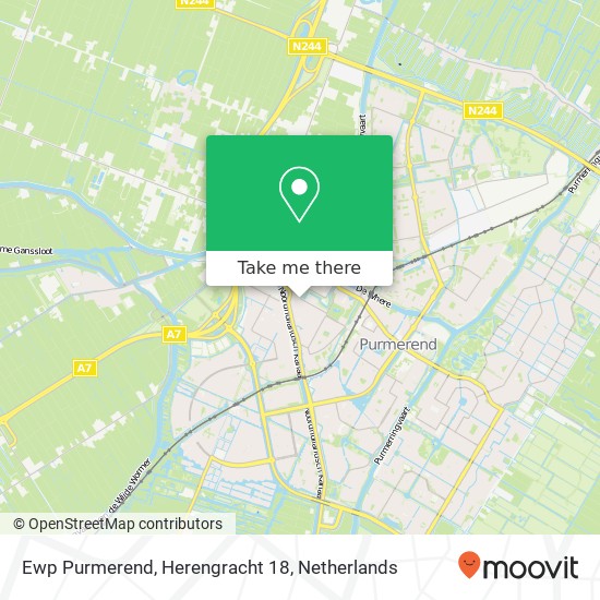 Ewp Purmerend, Herengracht 18 map