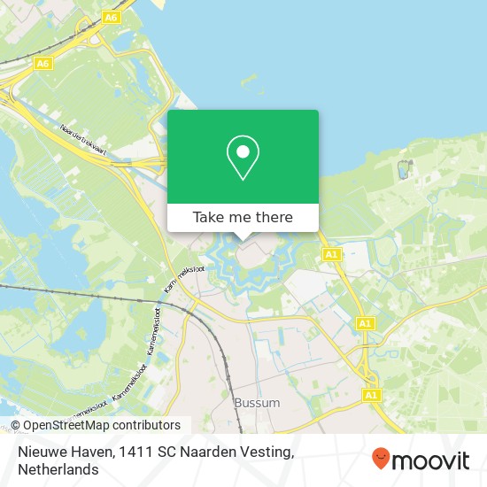 Nieuwe Haven, 1411 SC Naarden Vesting Karte