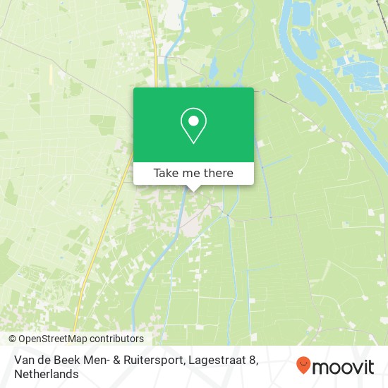 Van de Beek Men- & Ruitersport, Lagestraat 8 map