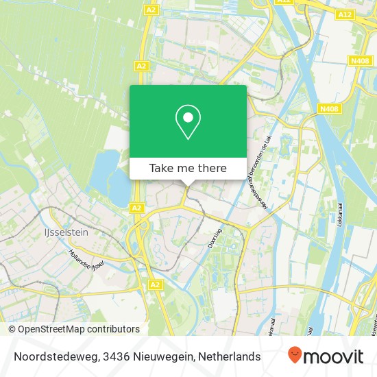 Noordstedeweg, 3436 Nieuwegein map