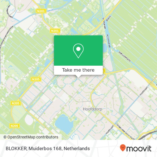 BLOKKER, Muiderbos 168 map