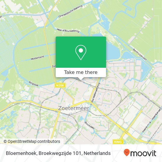 Bloemenhoek, Broekwegzijde 101 Karte