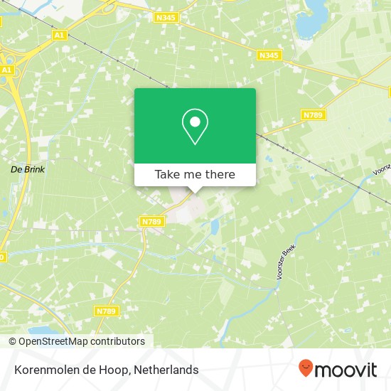 Korenmolen de Hoop Karte