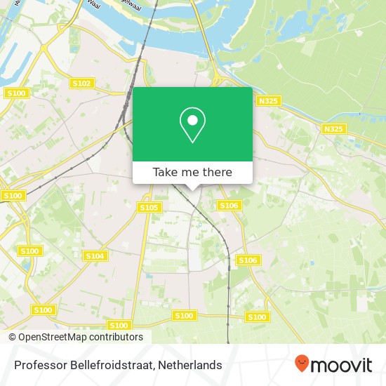 Professor Bellefroidstraat, Professor Bellefroidstraat map