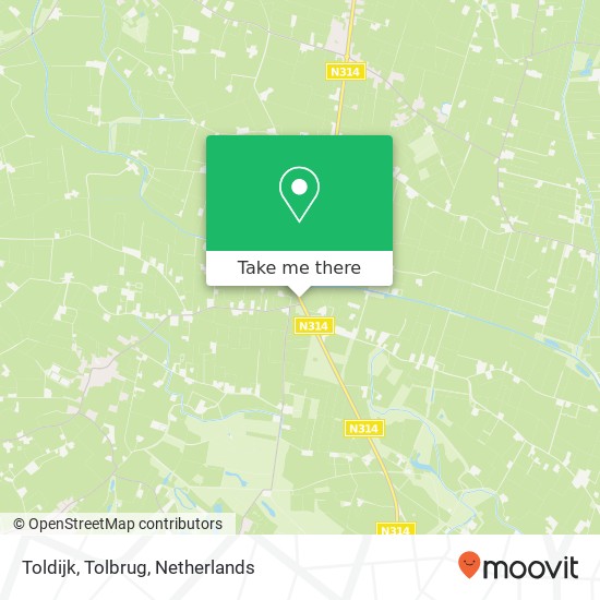 Toldijk, Tolbrug map